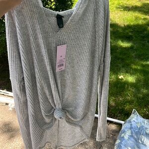 Gray sweatshirt